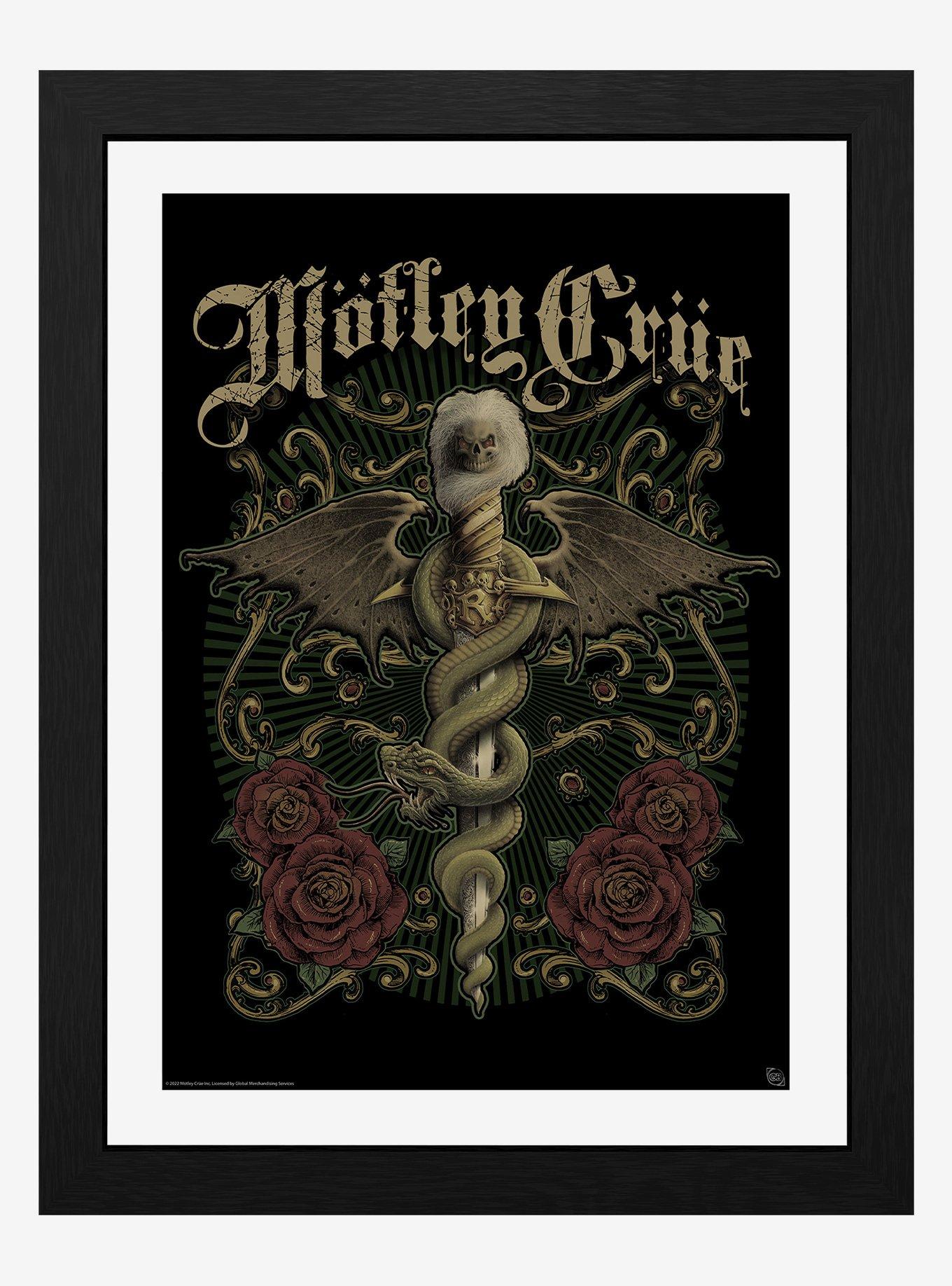 Motley Crue Exquisite Dagger Framed Poster, , hi-res