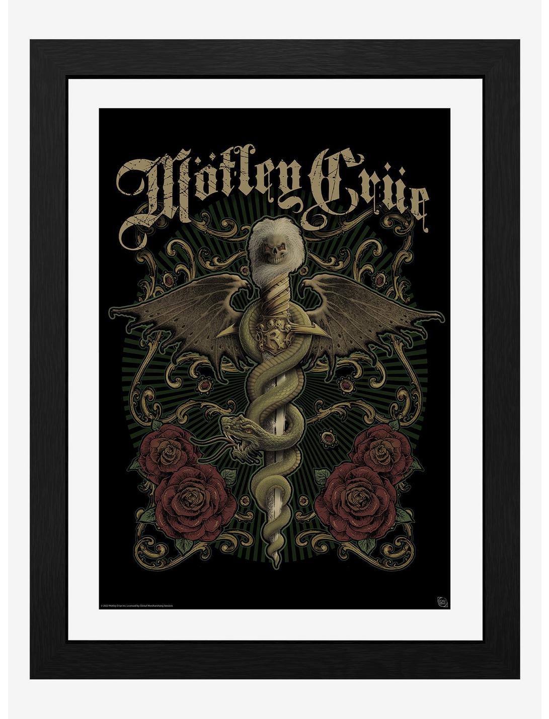 Motley Crue Exquisite Dagger Framed Poster, , hi-res