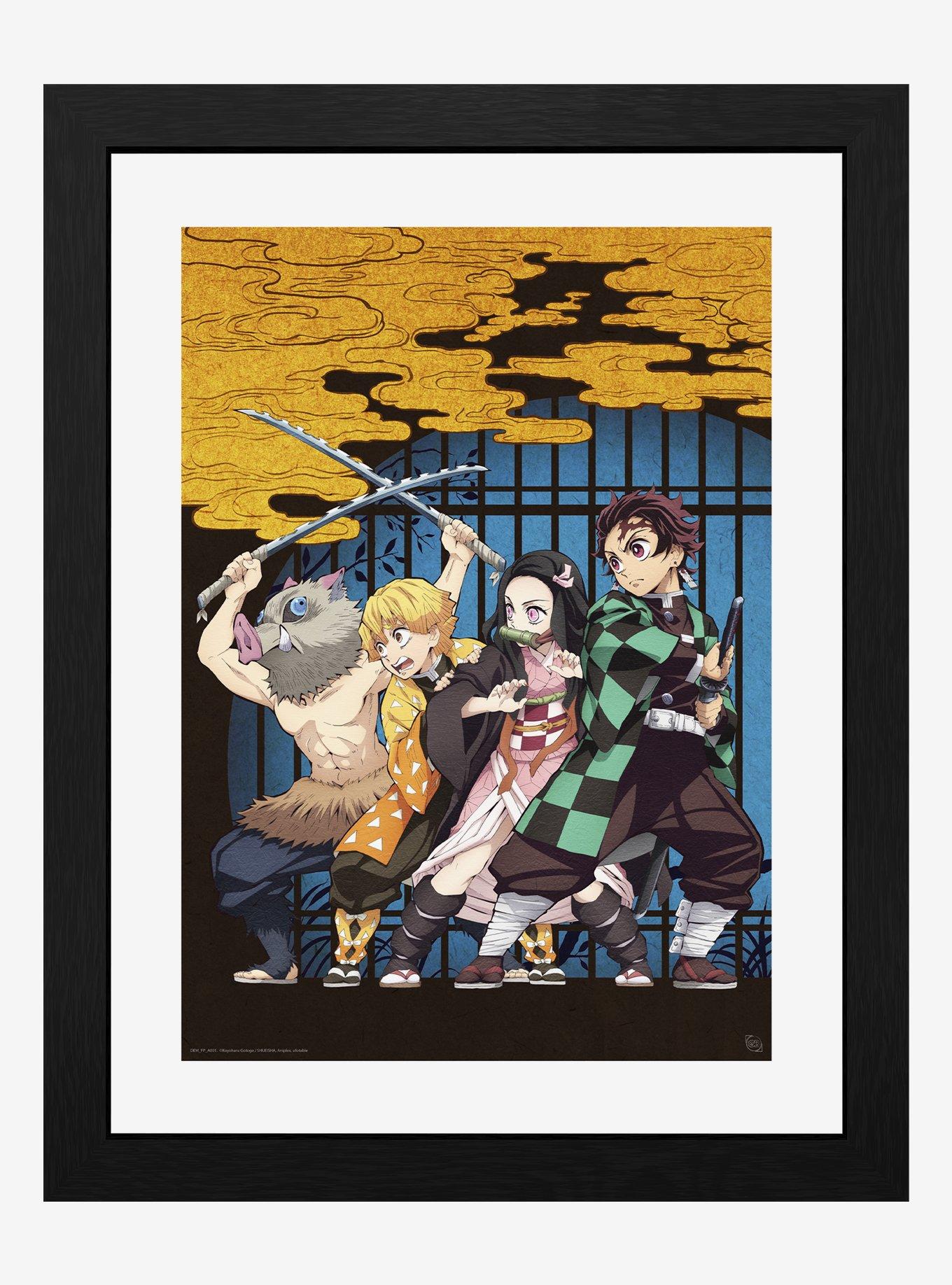 Demon Slayer: Kimetsu No Yaiba Key Art Framed Poster, , hi-res