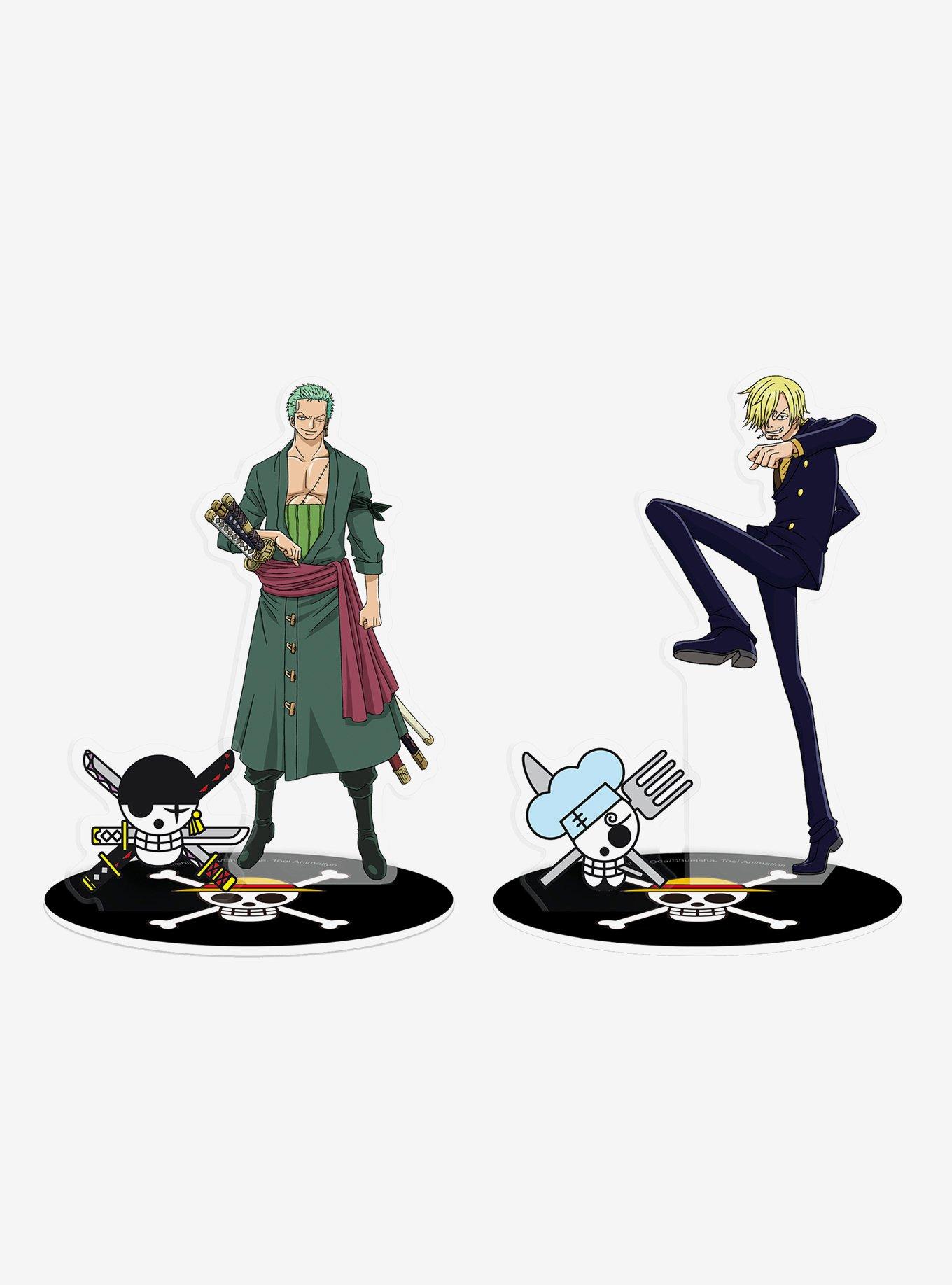 One Piece Zoro and Sanji Acryl Figure Set, , hi-res