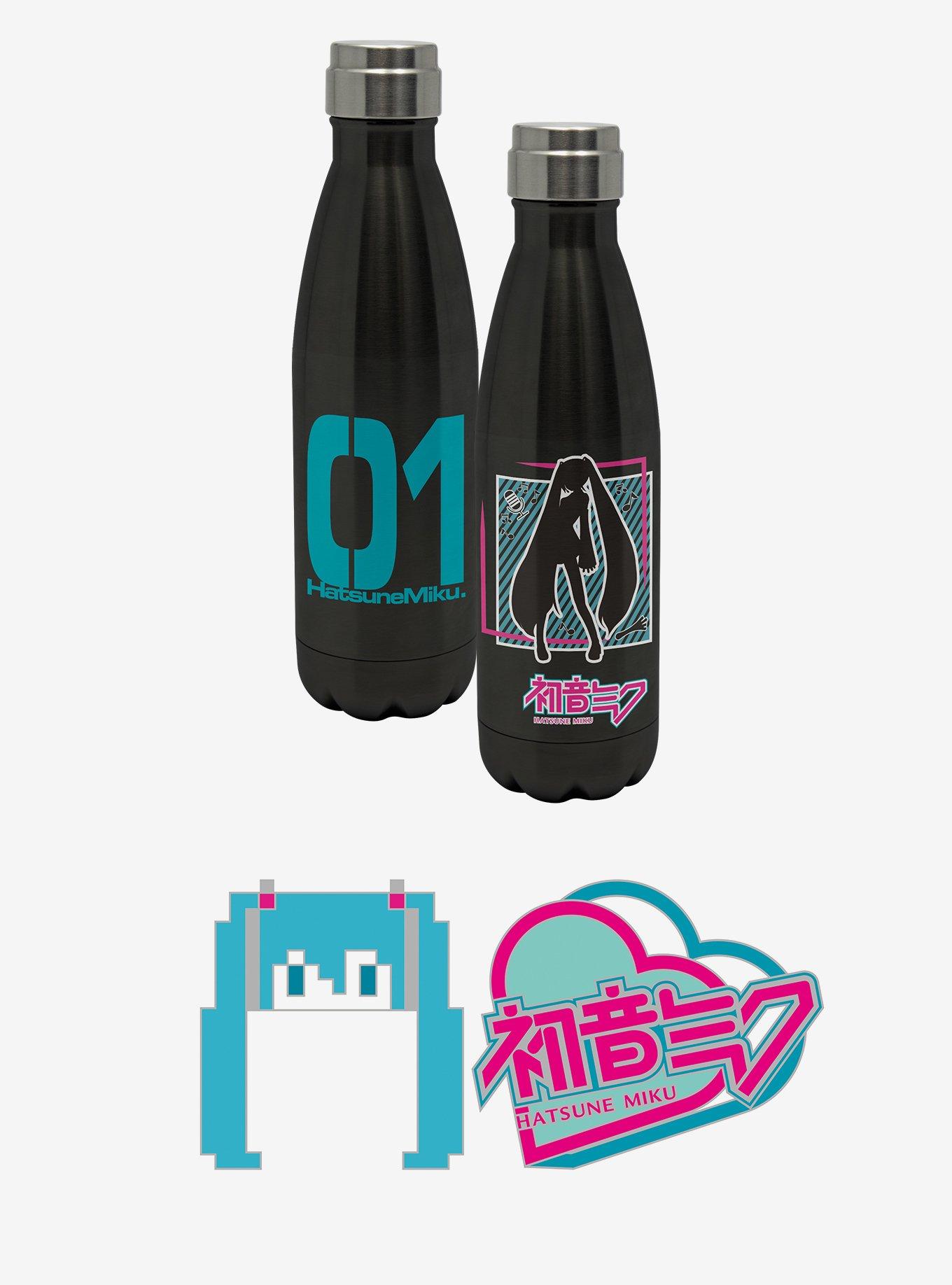 Hatsune Miku Water Botte and Pin Set, , hi-res