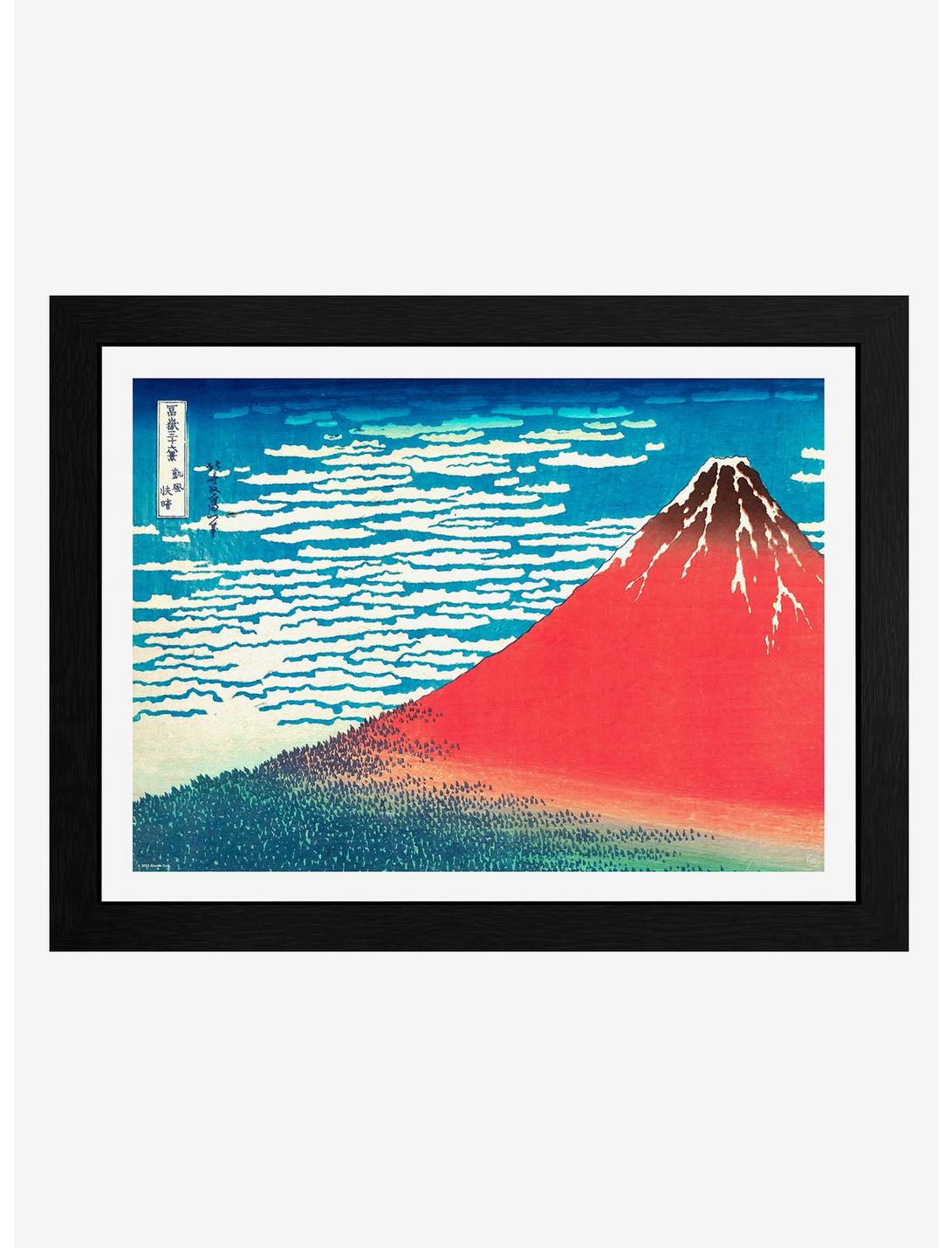 Hokusai Red Fiji Framed Poster, , hi-res