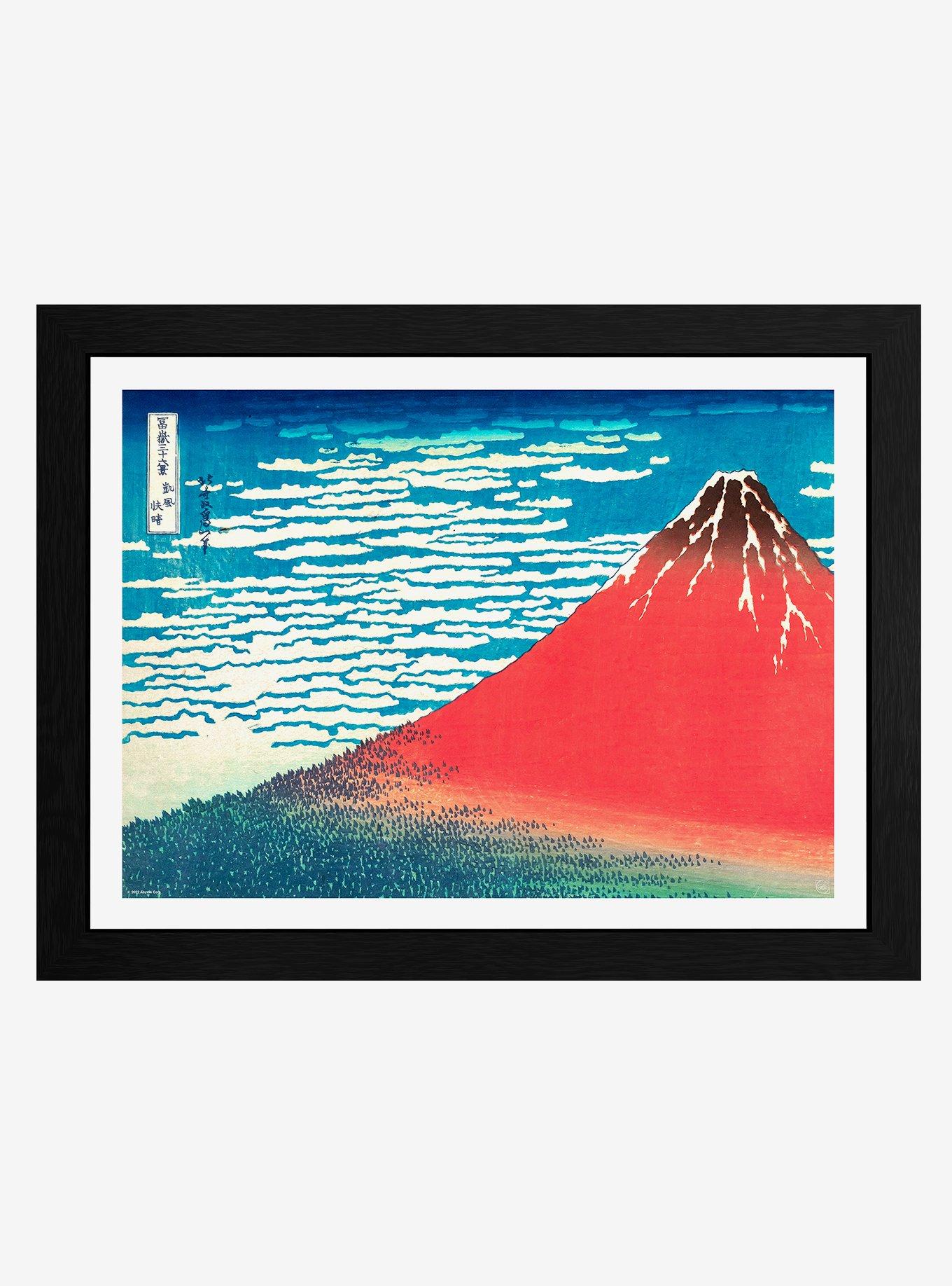Hokusai Red Fiji Framed Poster, , hi-res