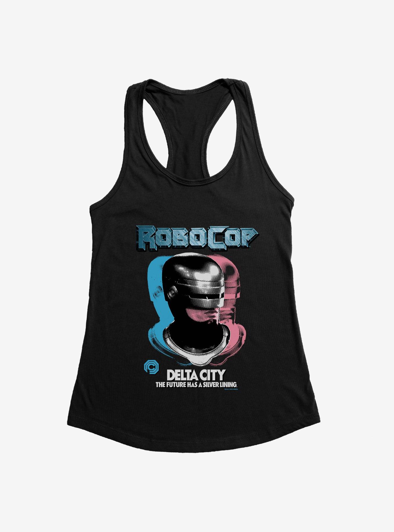 Robocop Delta City: The Future Has A Silver Lining Womens Tank Top, BLACK, hi-res