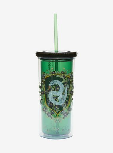 Harry Potter Slytherin Diamond 20 oz. Acrylic Cup with Straw