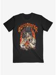 Alice Cooper Snake Stained Glass Boyfriend Fit Girls T-Shirt, BLACK, hi-res