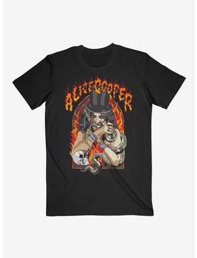 Alice Cooper Snake Stained Glass Boyfriend Fit Girls T-Shirt, , hi-res