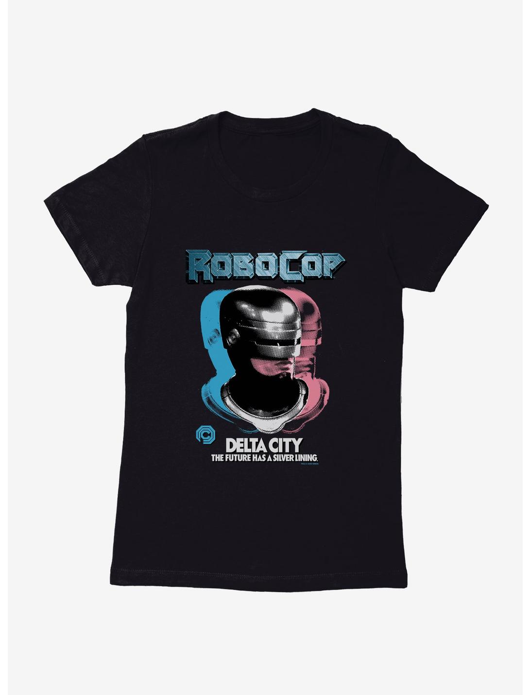 Robocop Delta City: The Future Has A Silver Lining Womens T-Shirt, BLACK, hi-res