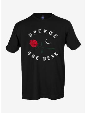Pierce The Veil Rose & Moon Boyfriend Fit Girls T-Shirt, , hi-res