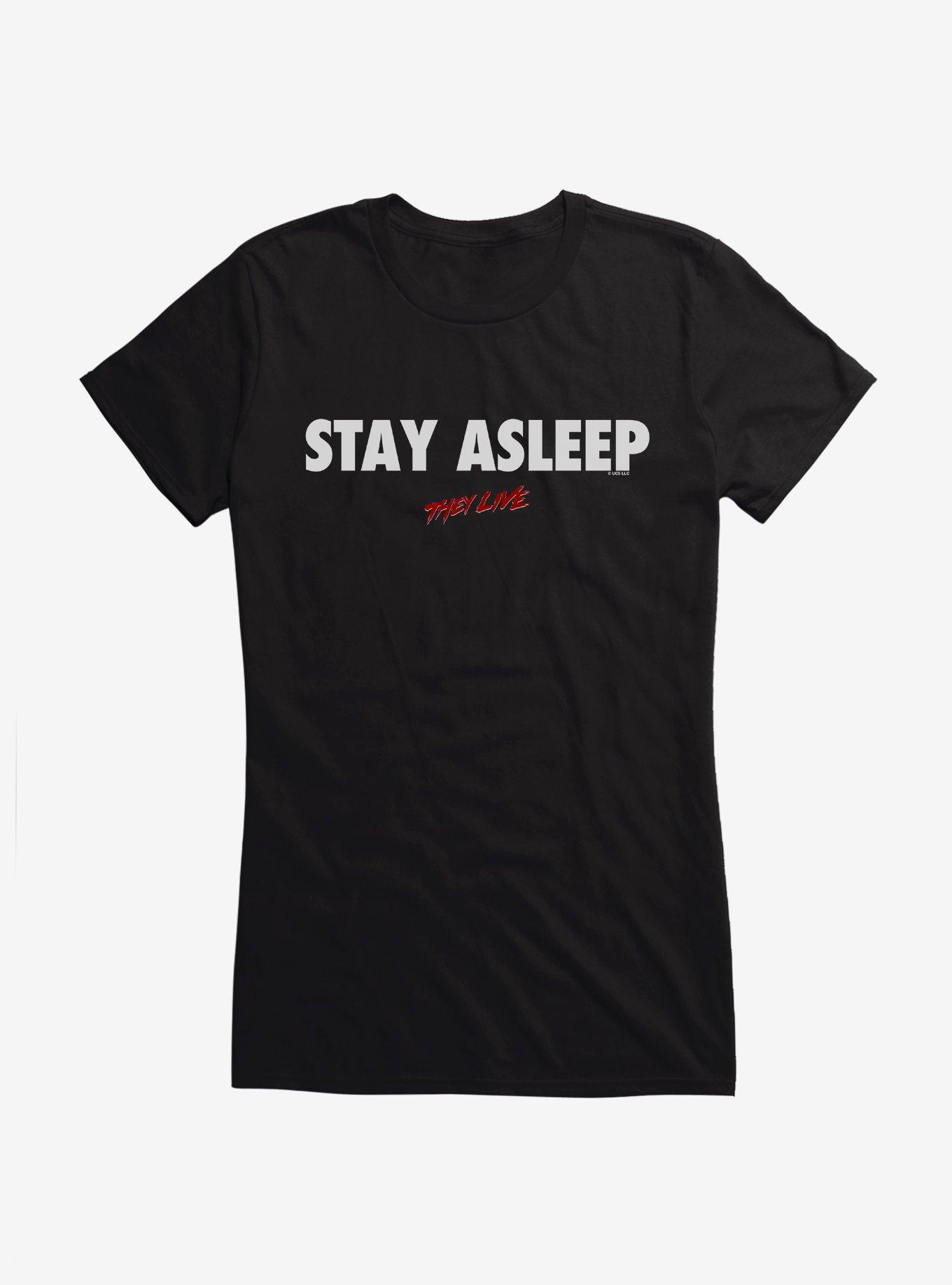 They Live Stay Asleep Girls T-Shirt, , hi-res