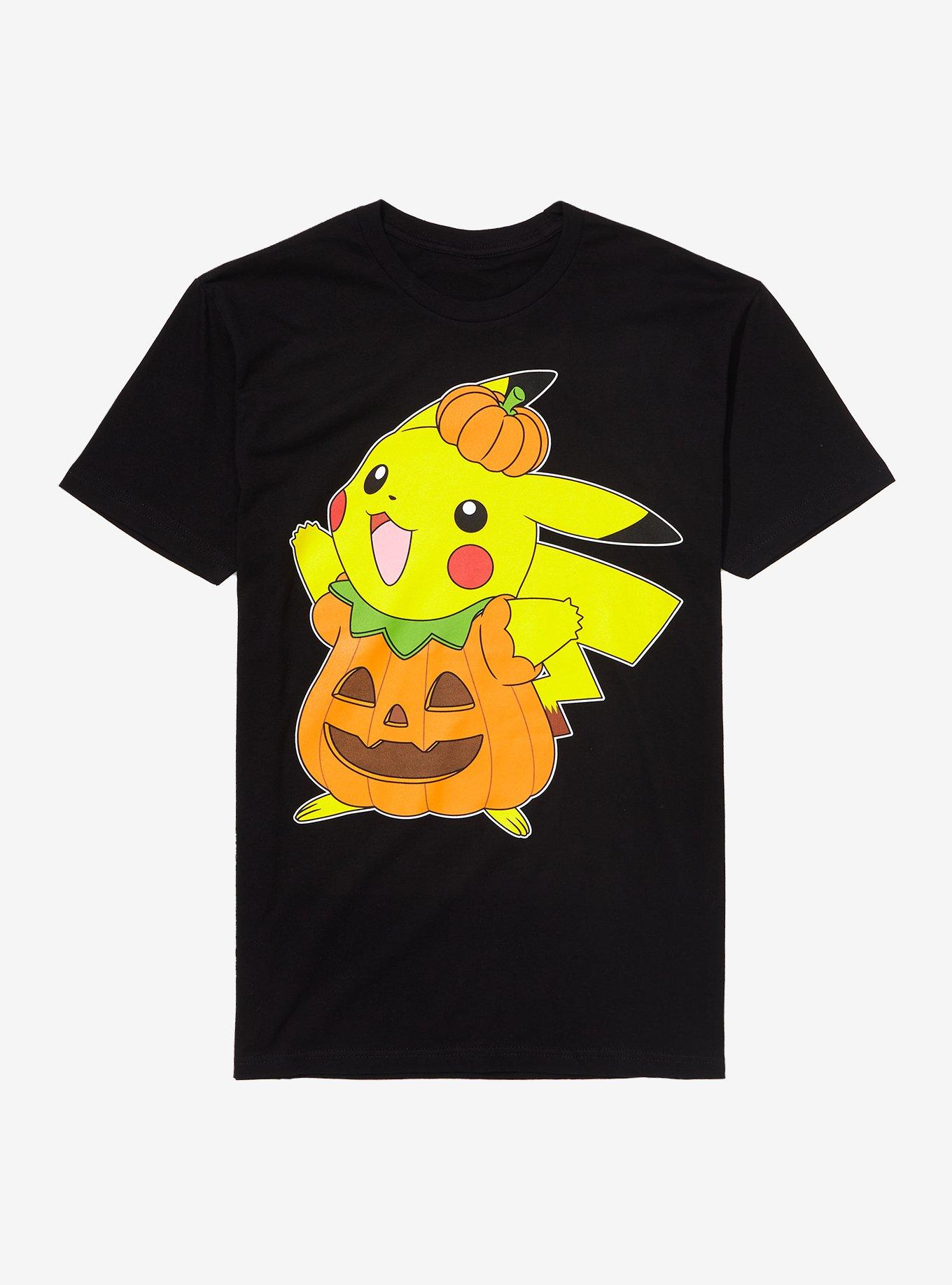 Pokemon Pikachu Pumpkin Boyfriend Fit Girls T-Shirt, MULTI, hi-res