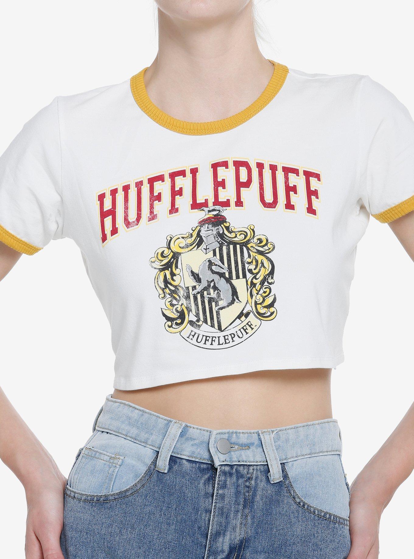 Potter Hufflepuff Vintage Ringer Girls Baby |