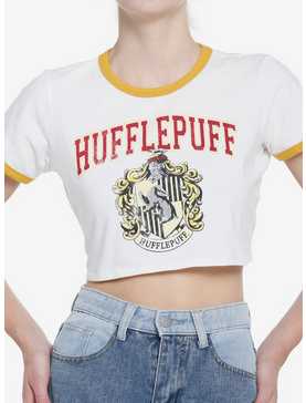 Harry Potter Hufflepuff Vintage Ringer Girls Baby T-Shirt, , hi-res