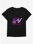 MTV Galaxy Logo Girls T-Shirt Plus Size, BLACK, hi-res