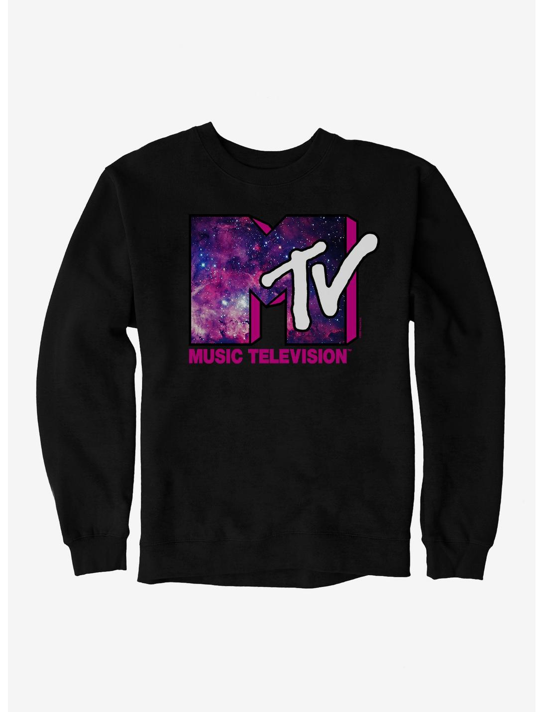 MTV Galaxy Logo Sweatshirt, BLACK, hi-res