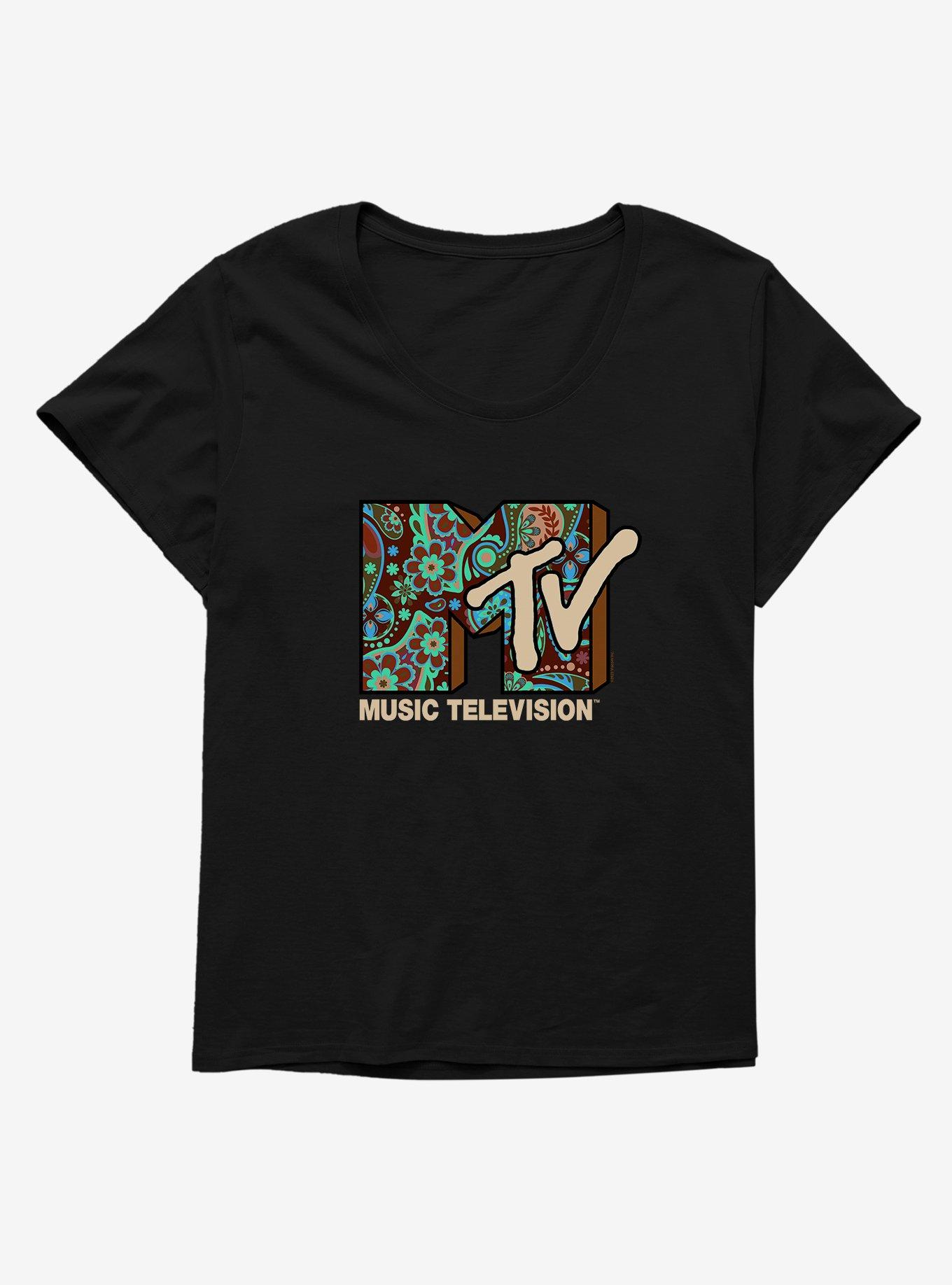 MTV Paisley Logo Girls T-Shirt Plus