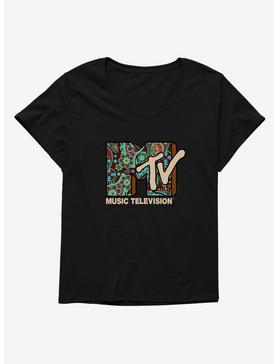 MTV Paisley Logo Girls T-Shirt Plus Size, , hi-res