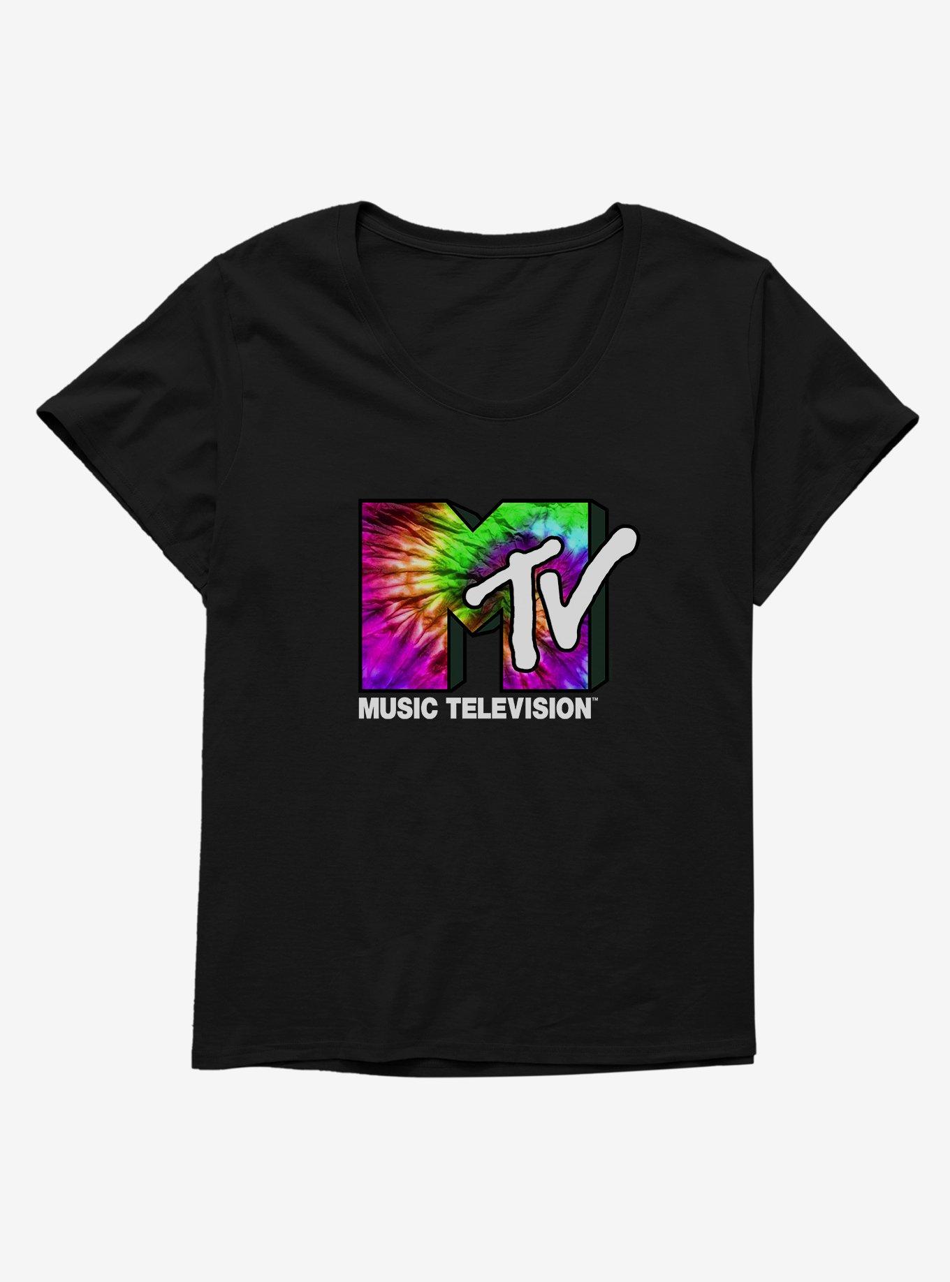 MTV Tie Dye Logo Girls T-Shirt Plus
