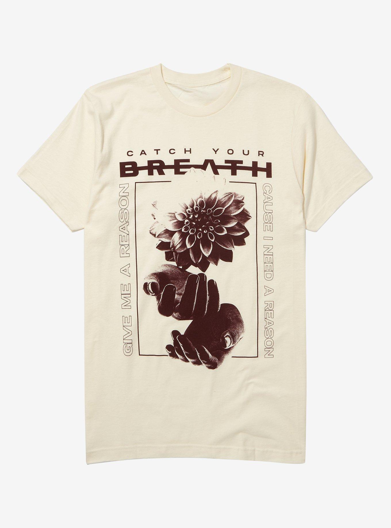 Catch Your Breath Give Me A Reason Dial Tone Lyrics Boyfriend Fit Girls T-Shirt, CREAM, hi-res