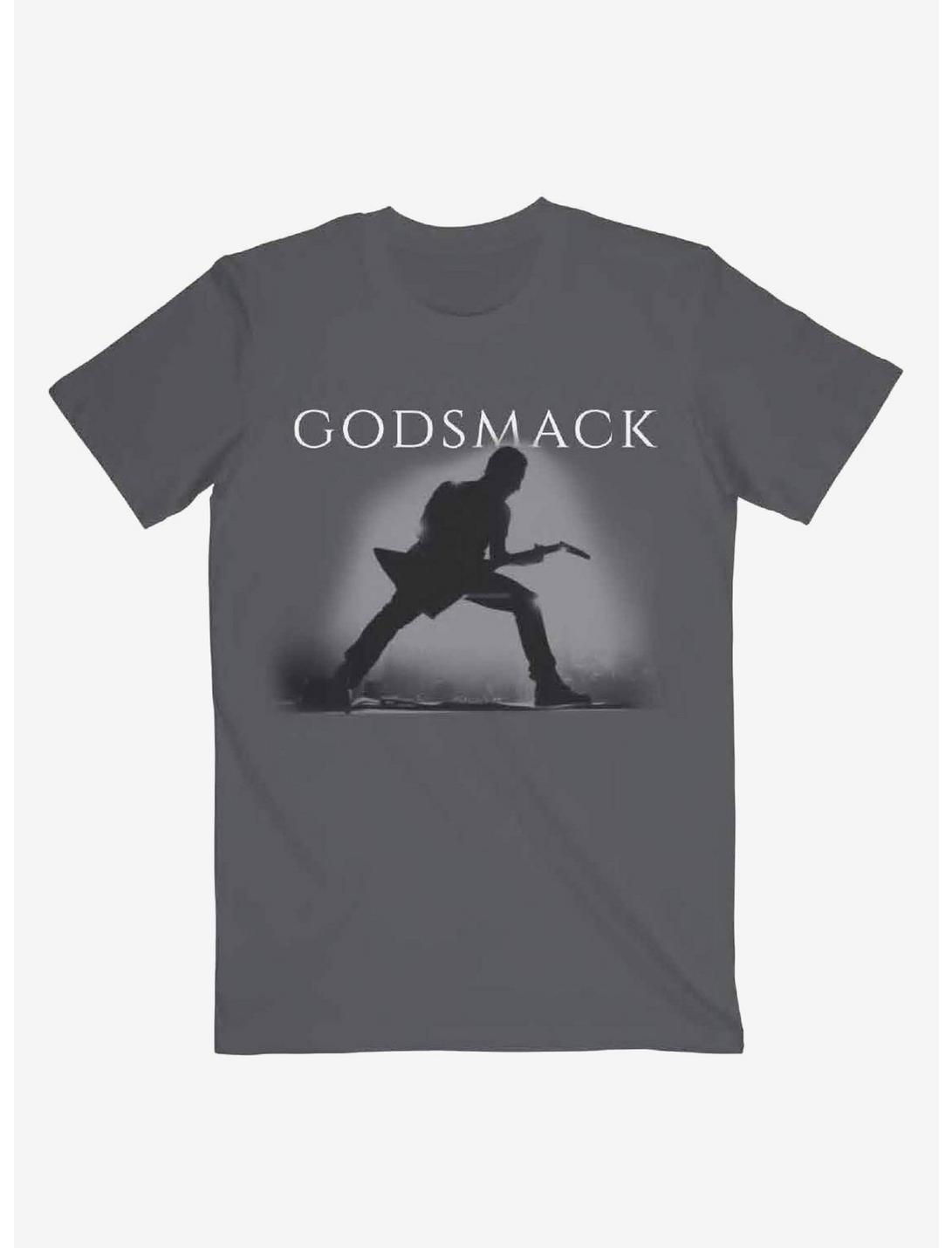 Godsmack Silhouette Boyfriend Fit Girls T-Shirt, CHARCOAL  GREY, hi-res