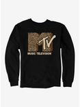MTV Leopard Logo Sweatshirt, BLACK, hi-res