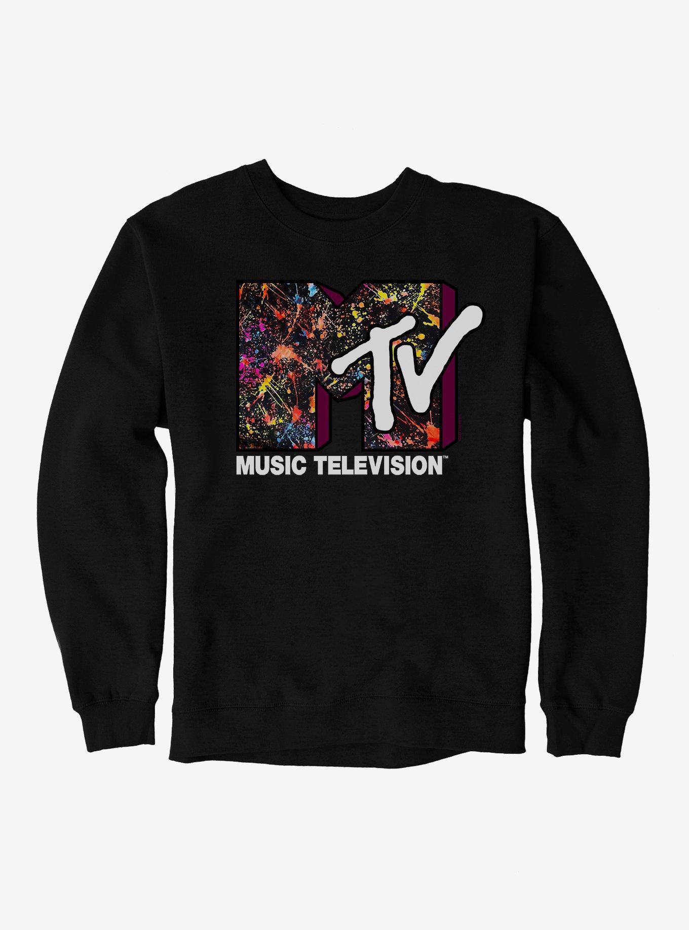 MTV Paint Splatter Logo Sweatshirt, , hi-res