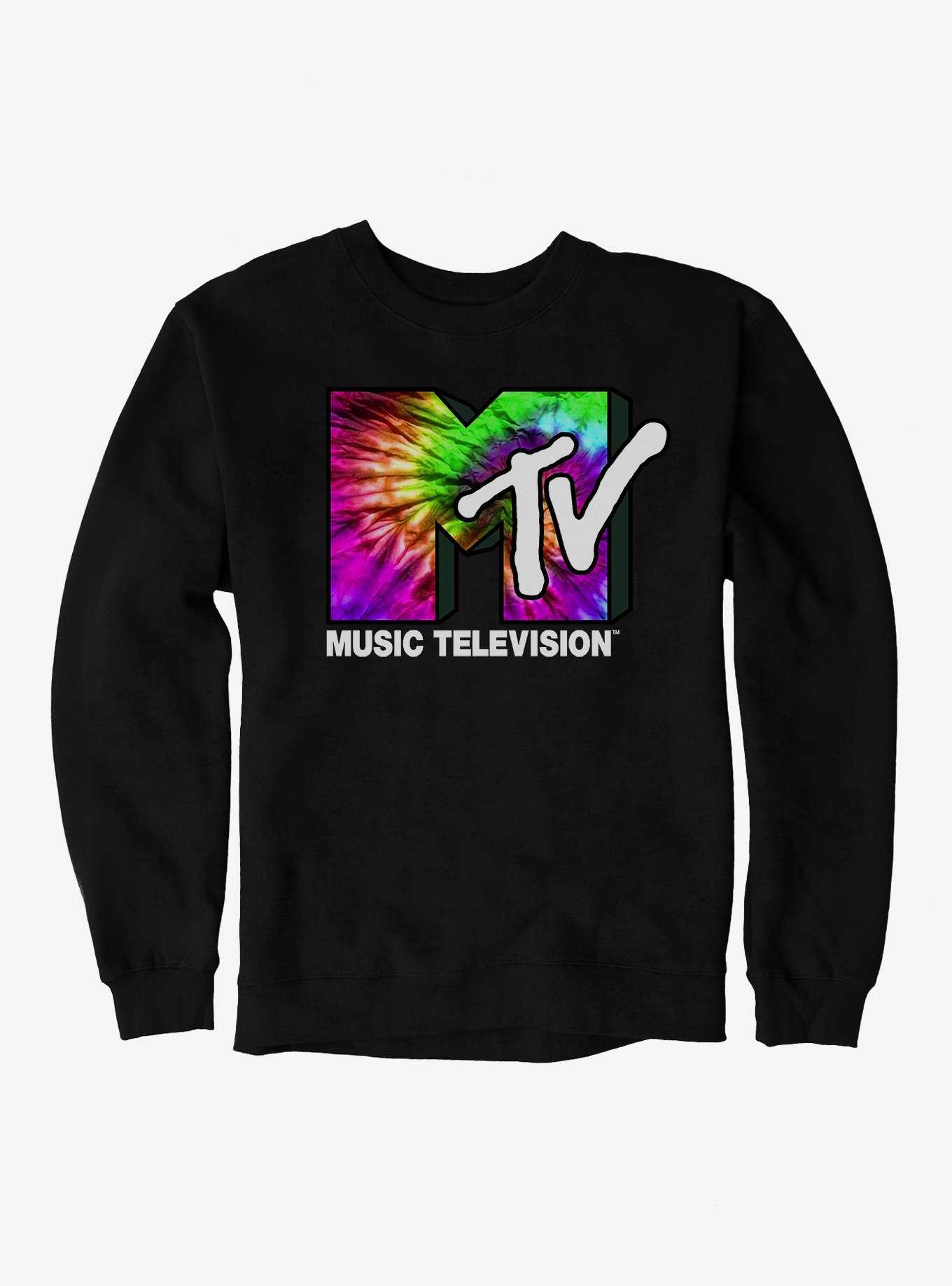 MTV Womens' Music Television Vintage '80s Logos Tie Dye Sleep Pajama Pants  (3XL) Multicoloured