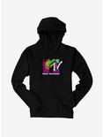 MTV Tie Dye Logo Hoodie, BLACK, hi-res