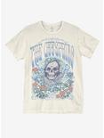 The Offspring Groovy Skull Boyfriend Fit Girls T-Shirt, CREAM, hi-res
