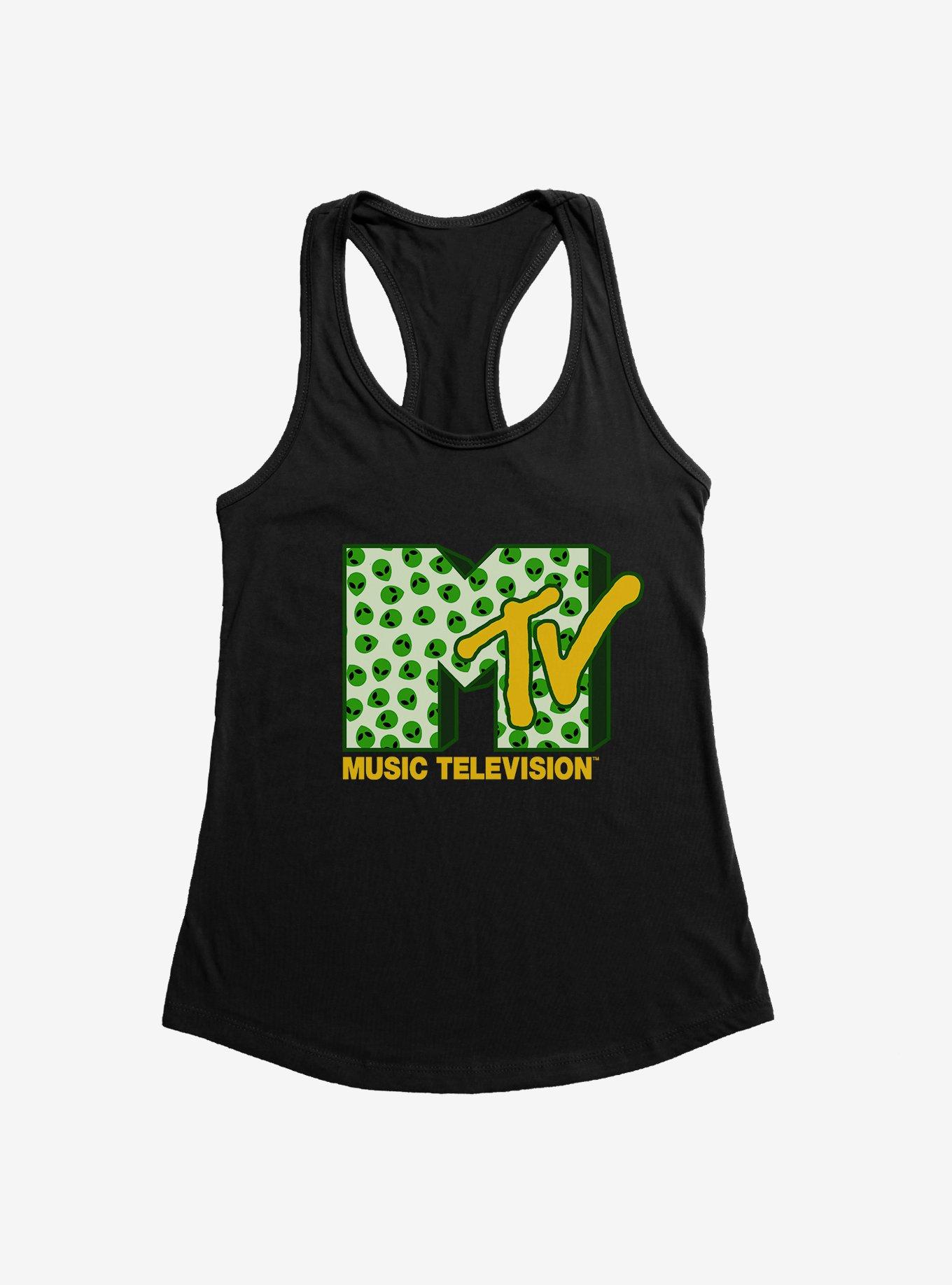 MTV Alien Logo Girls Tank, BLACK, hi-res