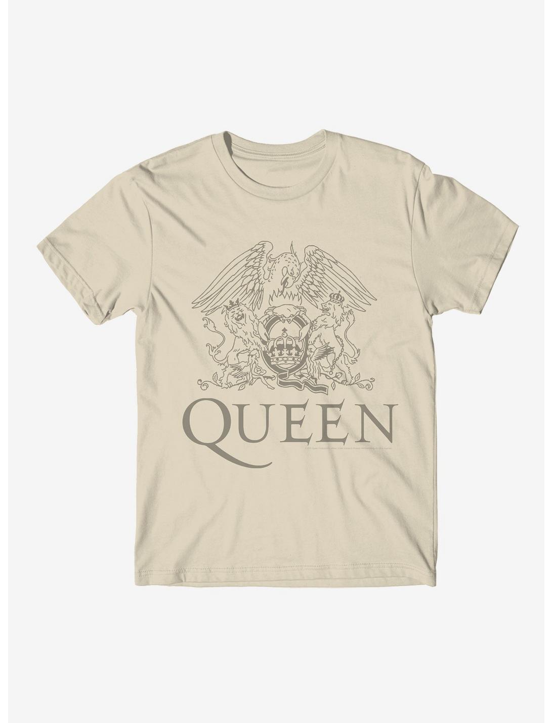 Queen Logo Boyfriend Fit Girls T-Shirt, SAND, hi-res