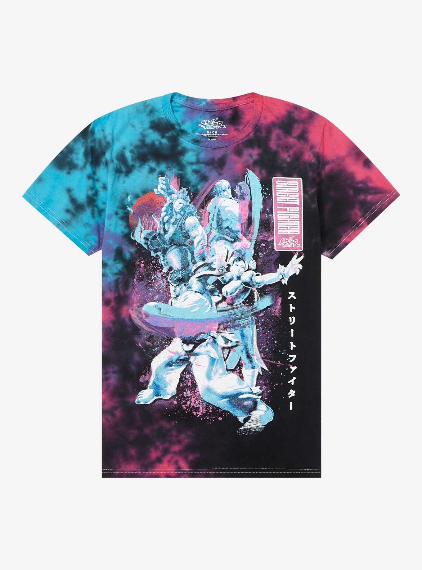 Street Fighter Group Tie-Dye Boyfriend Fit Girls T-Shirt, , hi-res