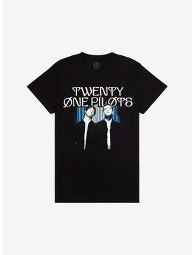 Twenty One Pilots Blue Band Portrait Boyfriend Fit Girls T-Shirt, , hi-res