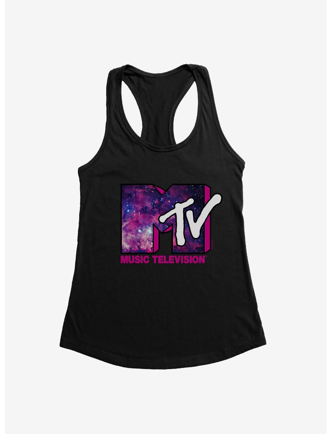 MTV Galaxy Logo Girls Tank, BLACK, hi-res