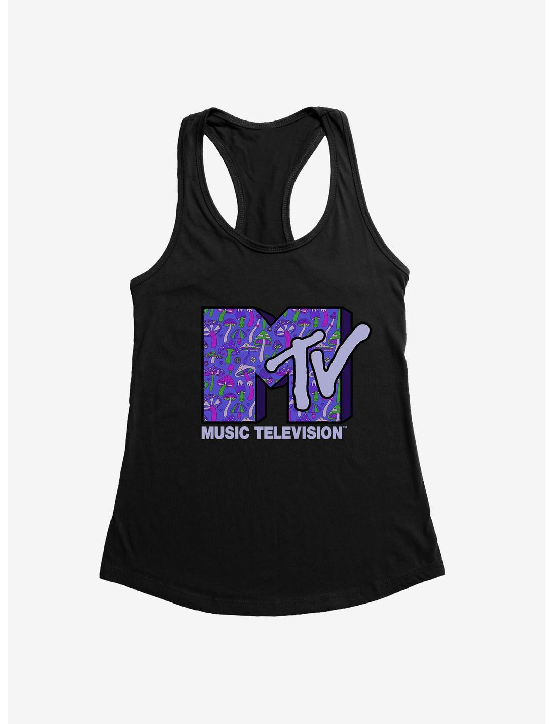 MTV Mushrooms Logo Girls Tank, BLACK, hi-res