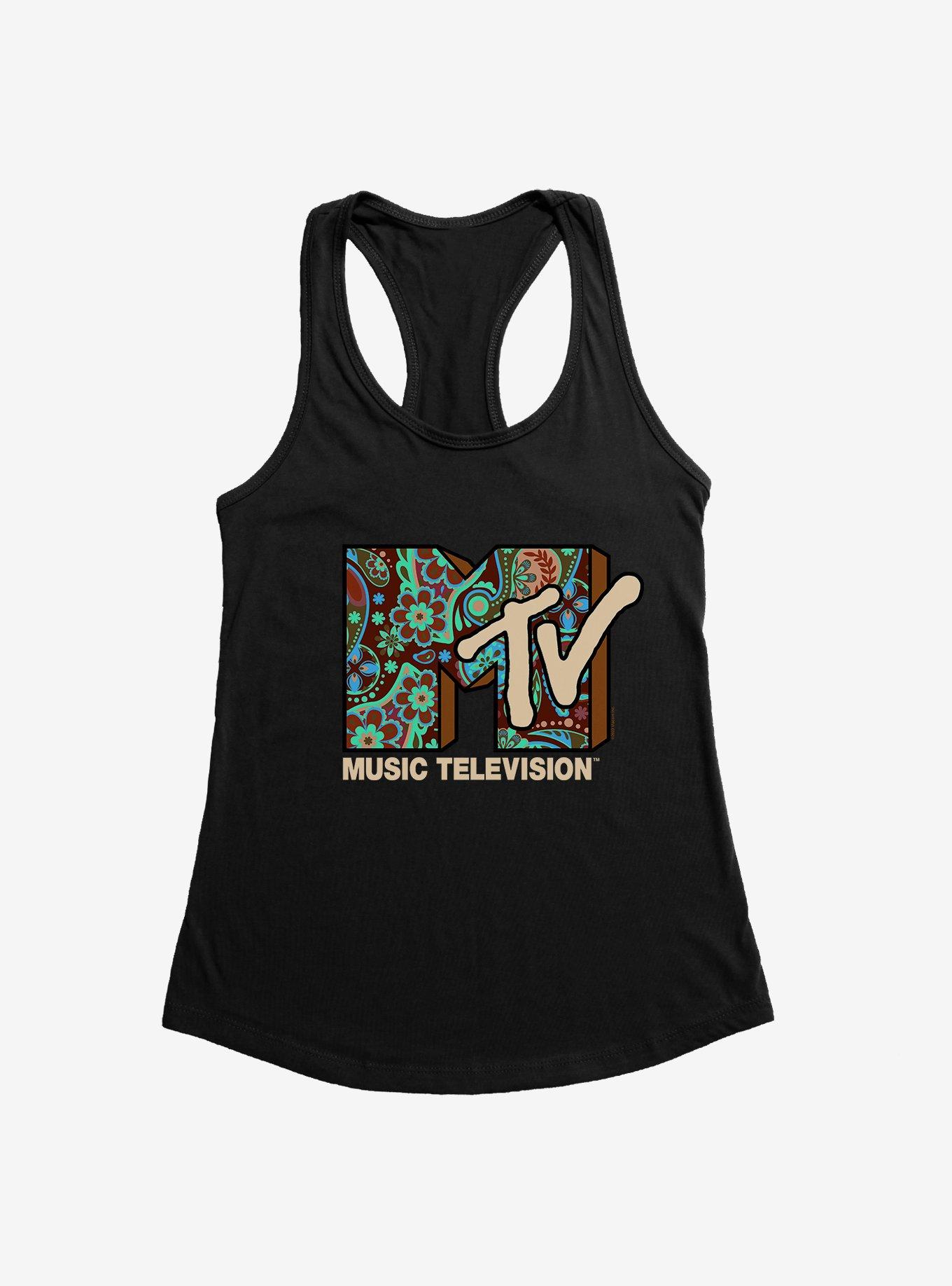 MTV Paisley Logo Girls Tank, , hi-res