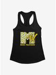 MTV Pineapple Logo Girls Tank, BLACK, hi-res