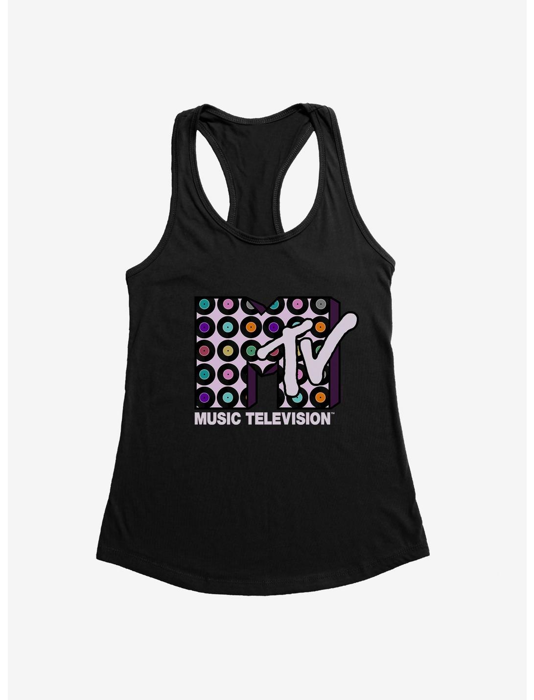MTV Vinyl Logo Girls Tank, BLACK, hi-res
