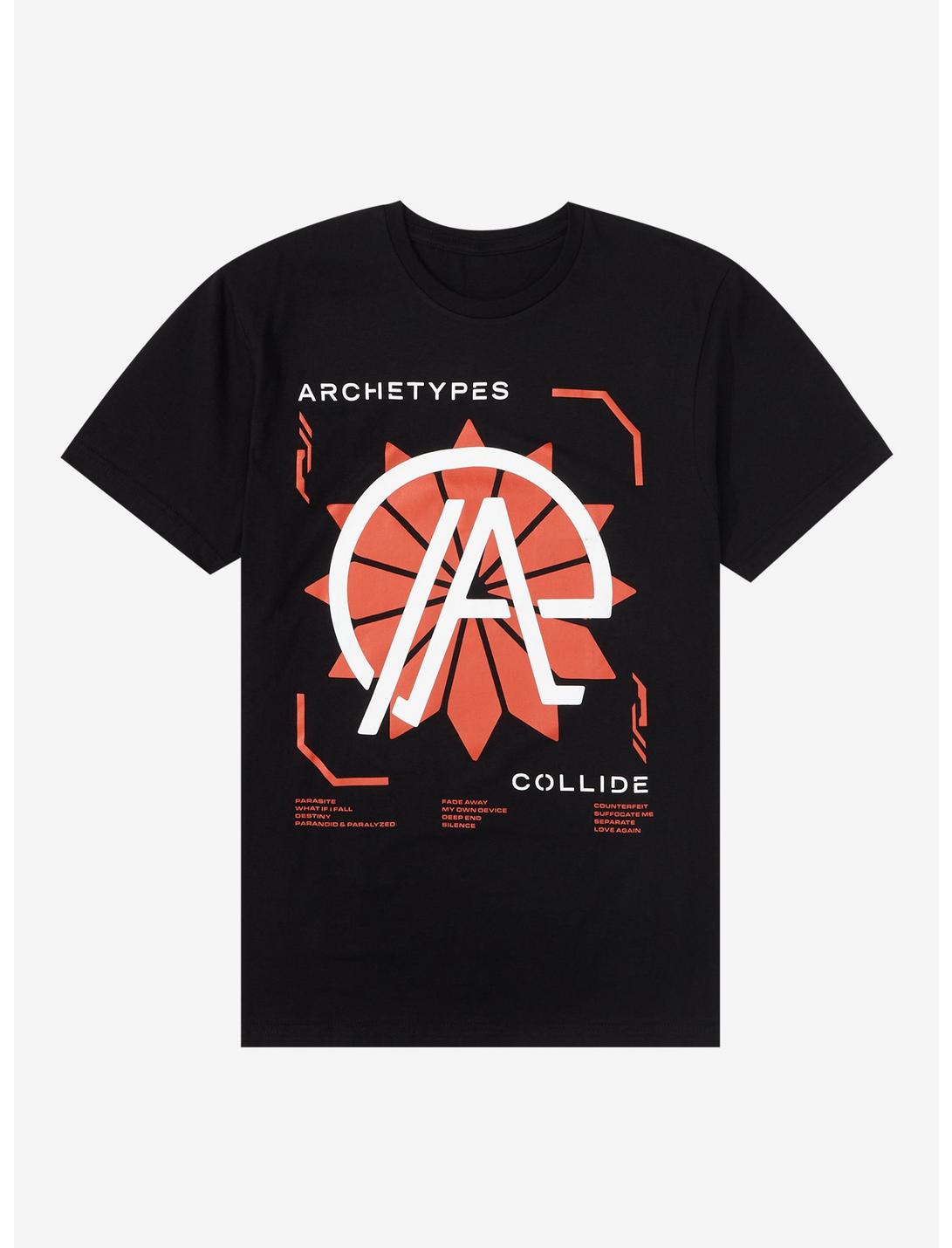 Archetypes Collide Self-Titled Album Track List T-Shirt, BLACK, hi-res