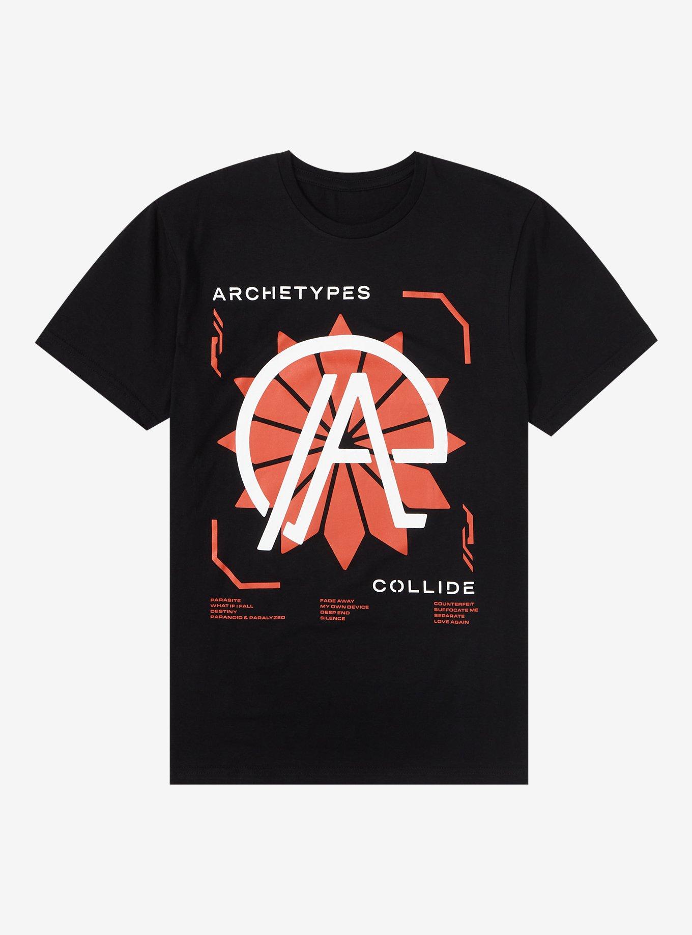 Archetypes Collide Self-Titled Album Track List T-Shirt, BLACK, hi-res