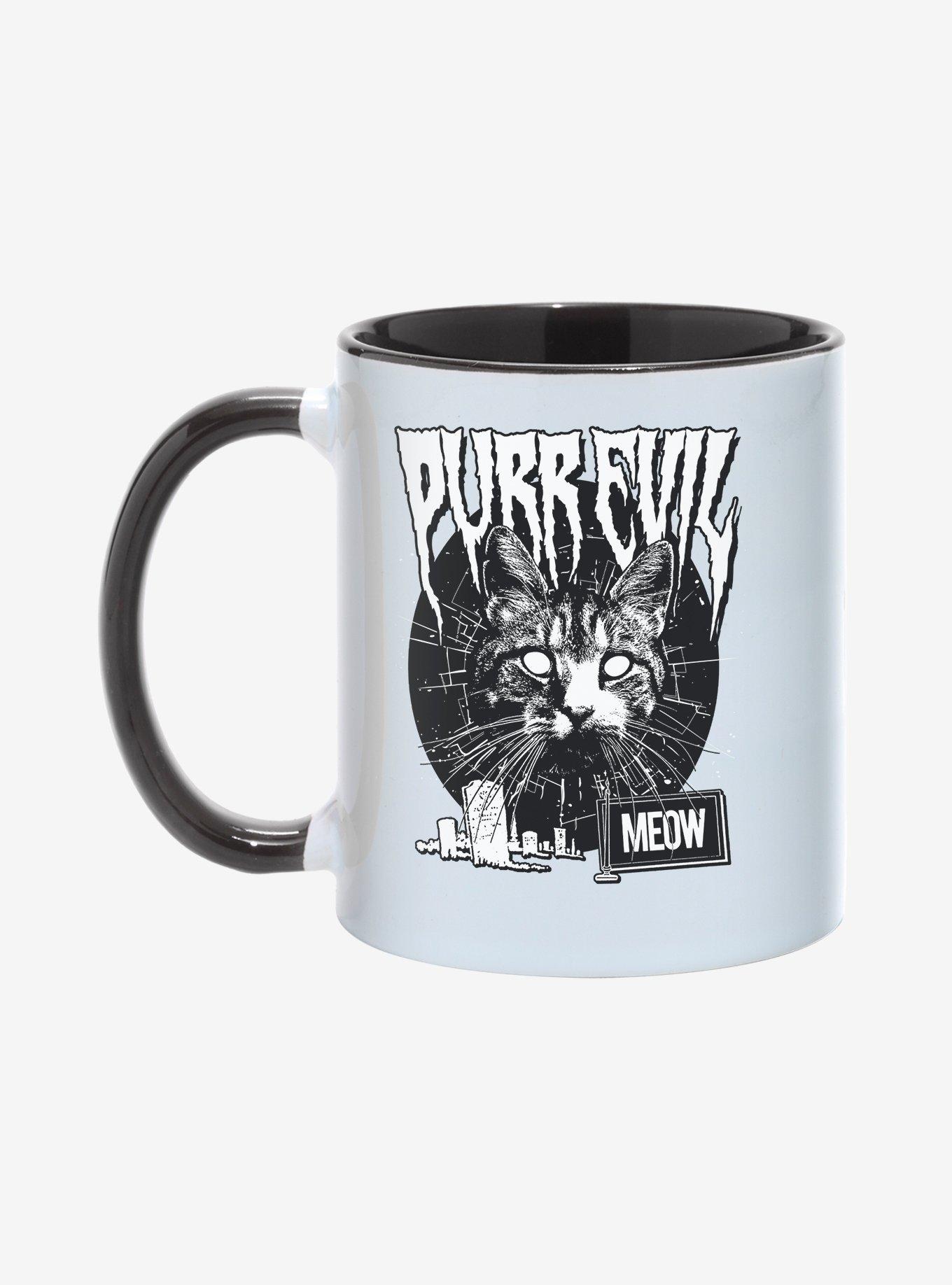 Purr Evil Meow Cemetery Mug 11oz, , hi-res