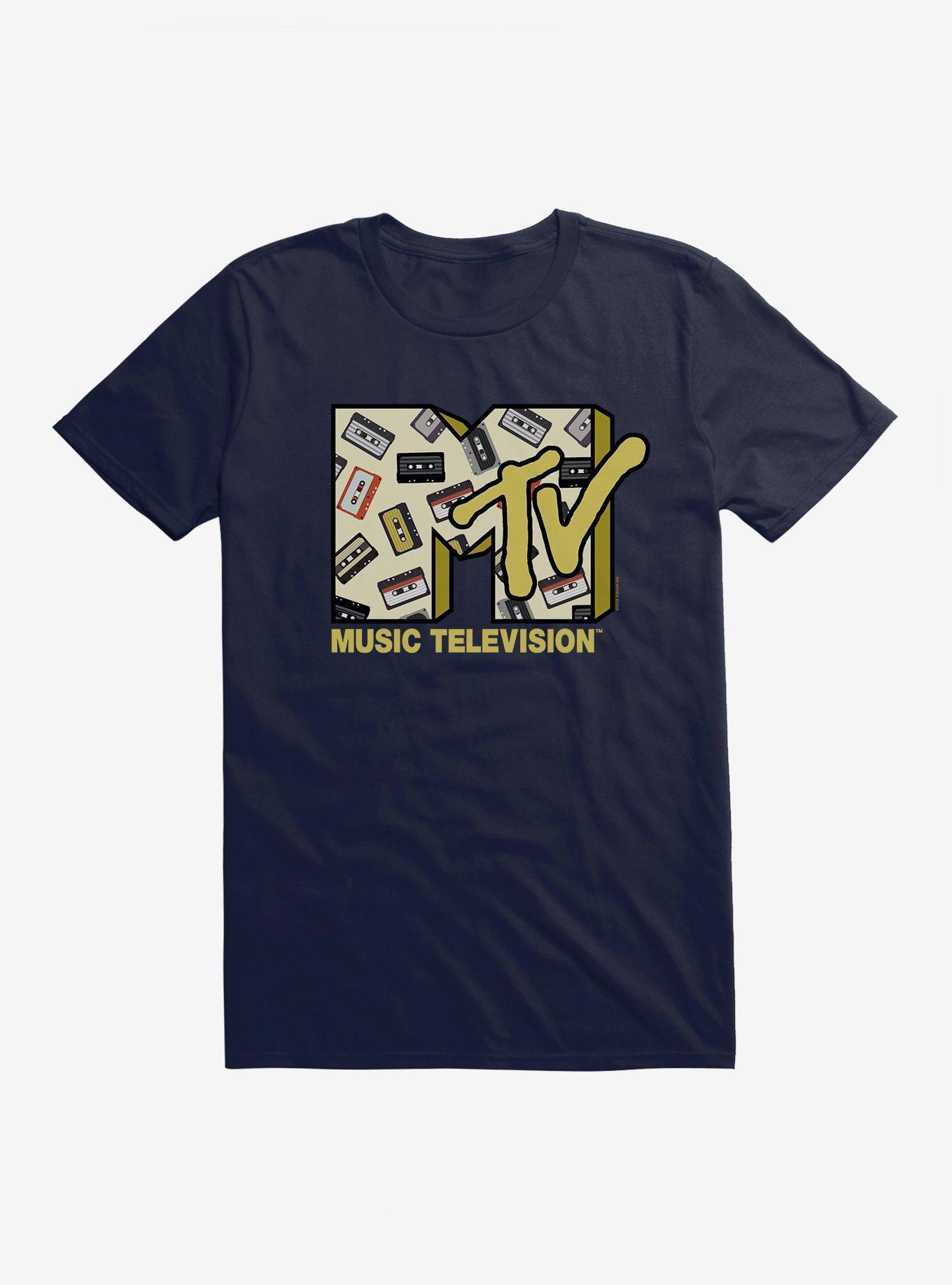 MTV Cassette Logo T-Shirt, NAVY, hi-res