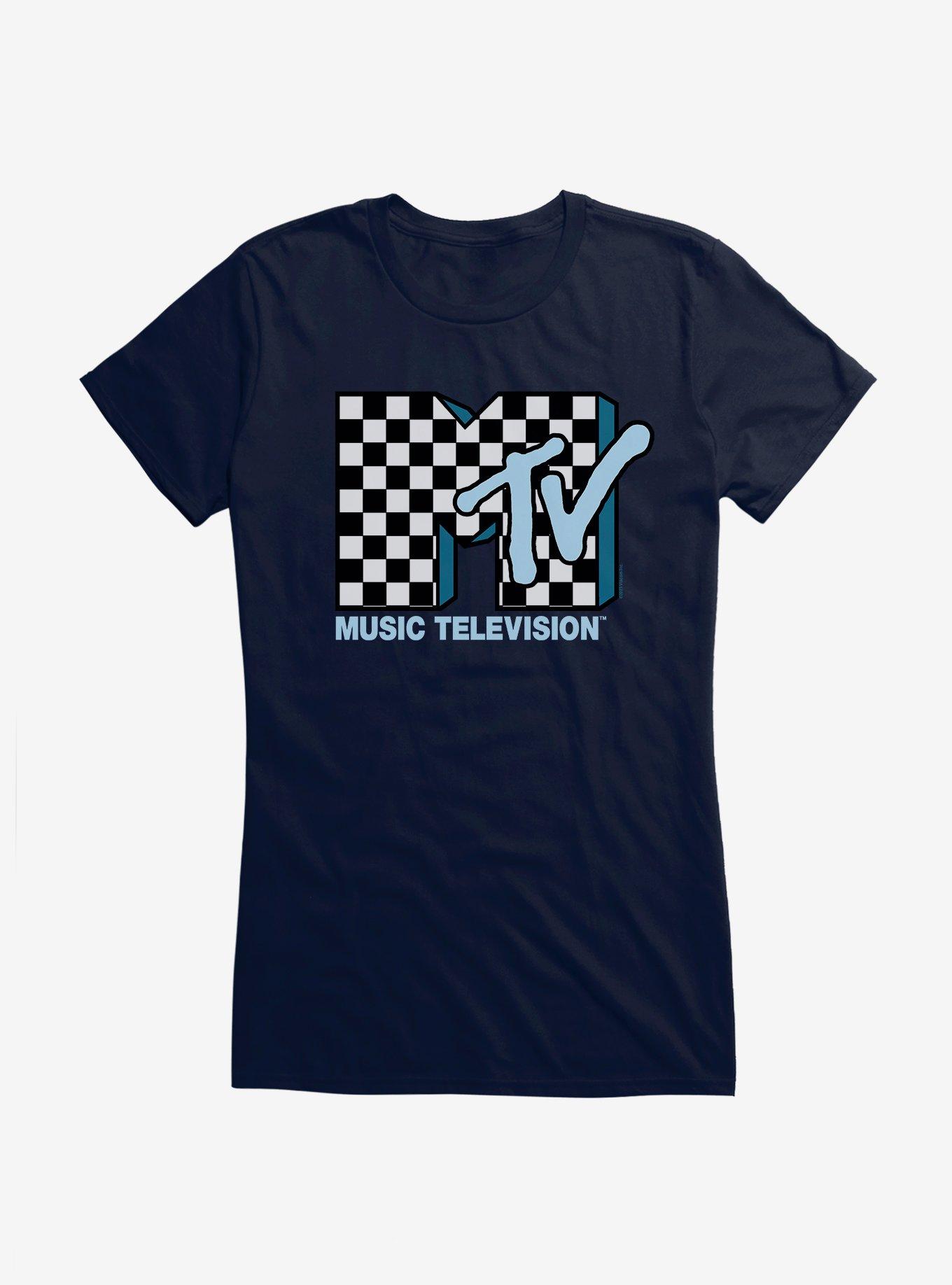 MTV Checkerboard Logo Girls T-Shirt, , hi-res