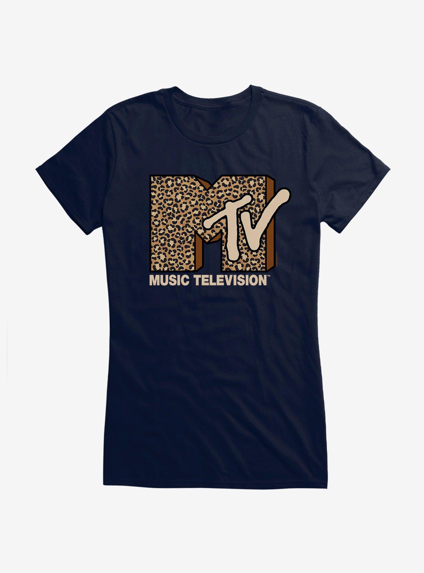 THRDLESS MTV Leopard Logo Girls T-Shirt