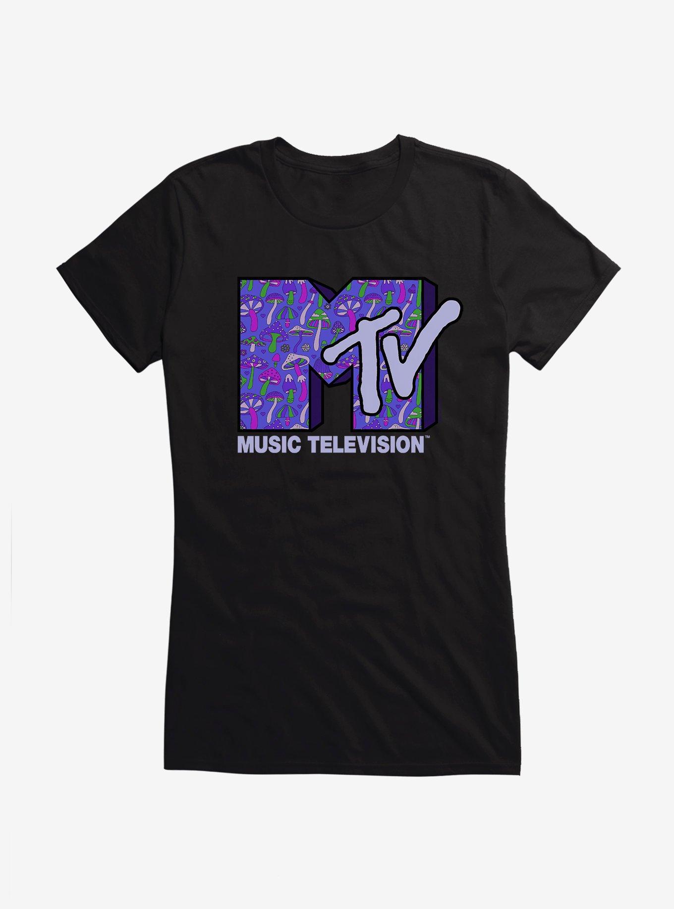 MTV Mushrooms Logo Girls T-Shirt