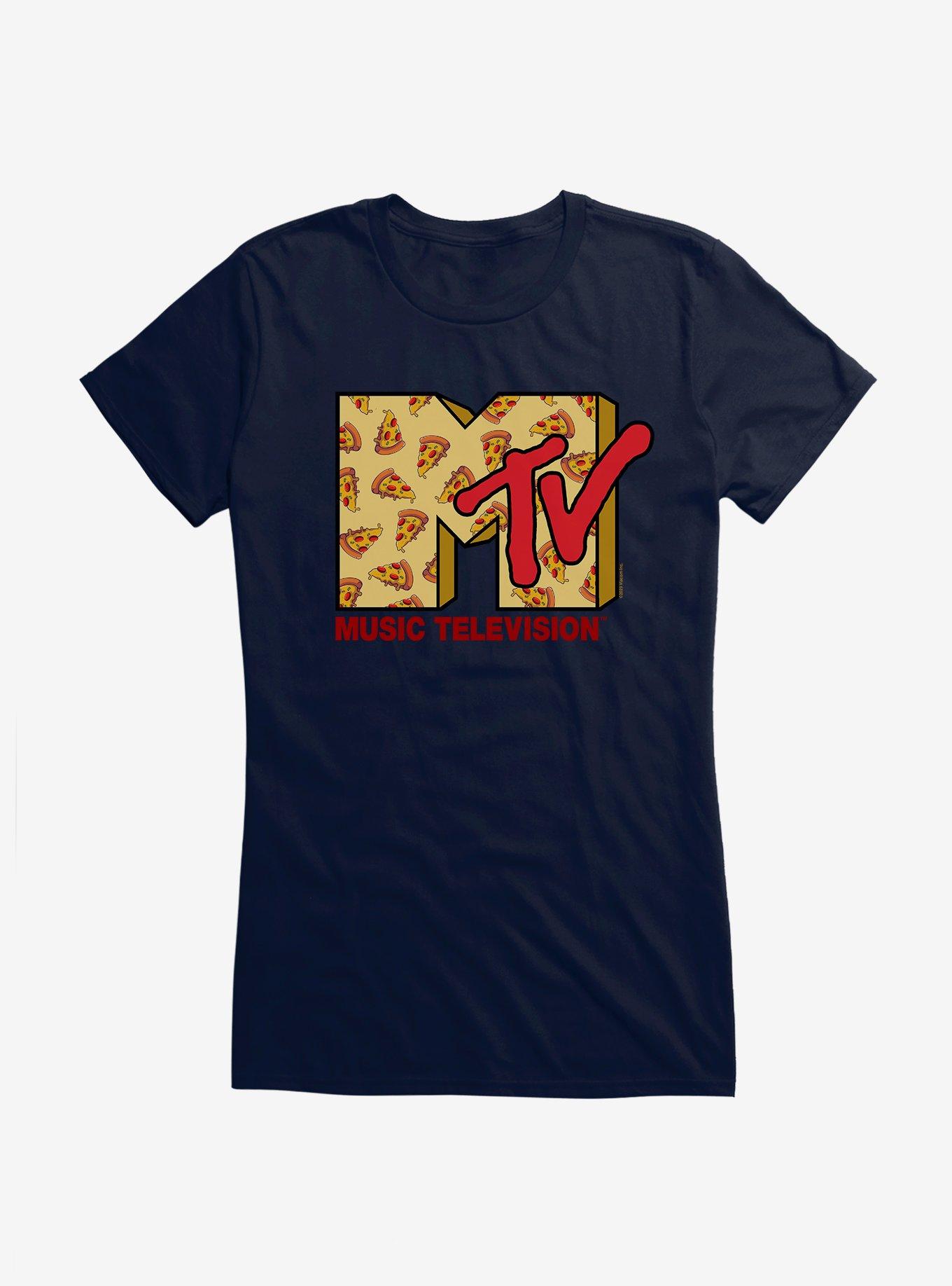 THRDLESS MTV Pizza Logo Girls T-Shirt