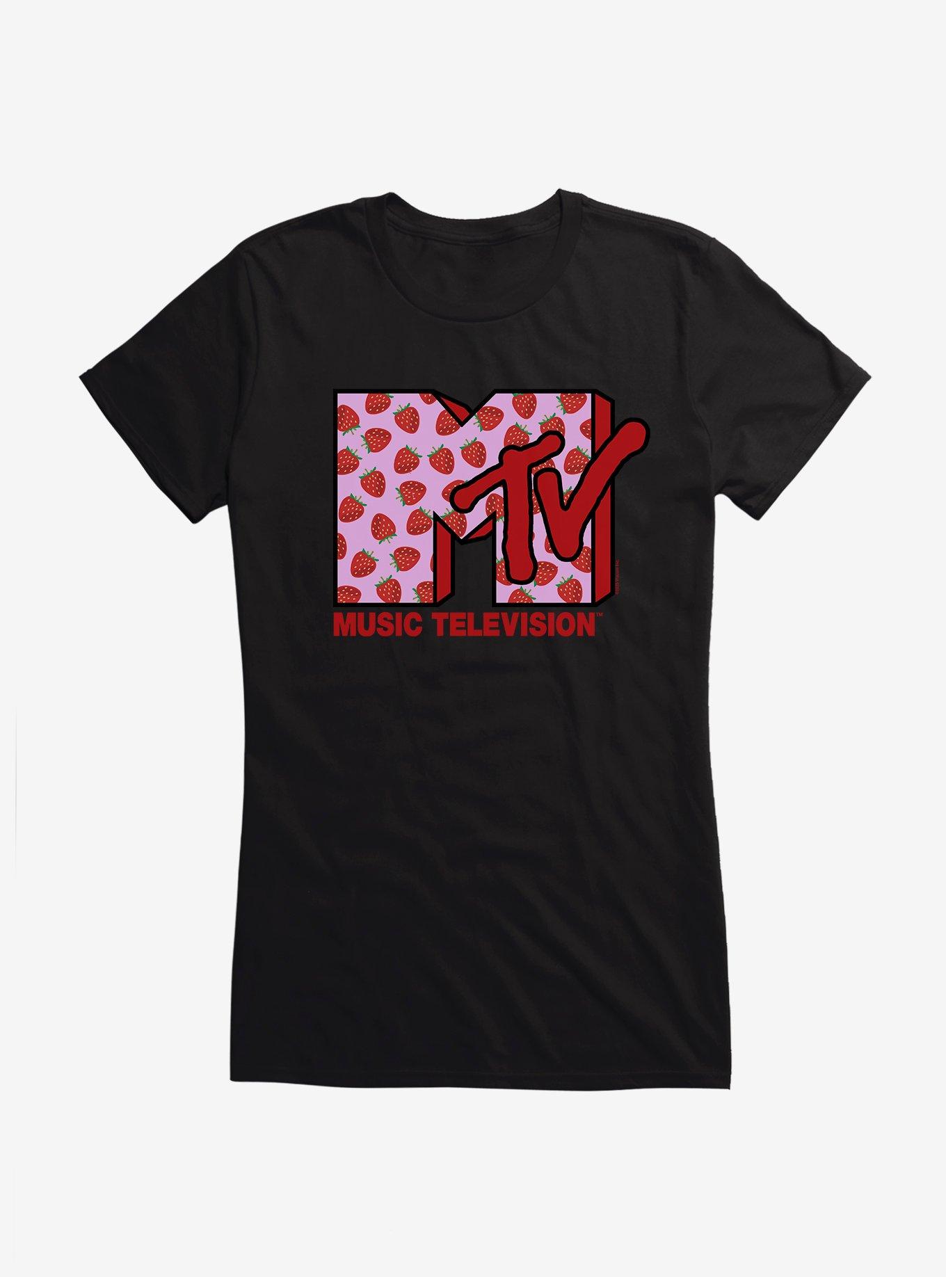 MTV Strawberries Logo Girls T-Shirt, , hi-res