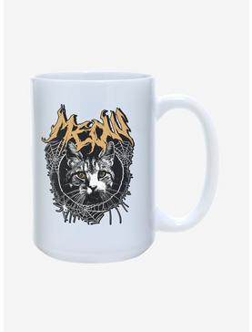 Meow Cat Spiderweb Mug 15oz, , hi-res