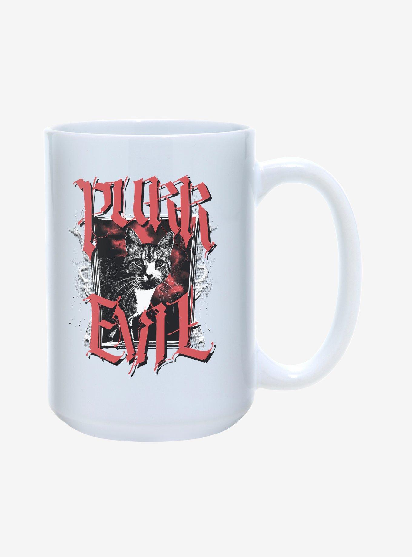 Purr Evil Cat Portrait Mug 15oz, , hi-res