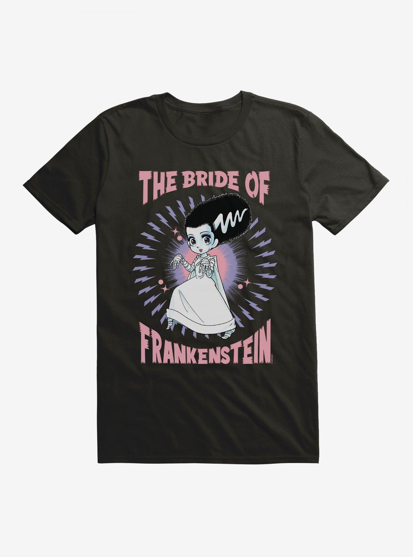 Universal Anime Monsters Bride Of Frankenstein T-Shirt, BLACK, hi-res